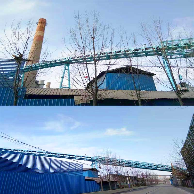 Tubular Belt Conveyor in Steel Plant